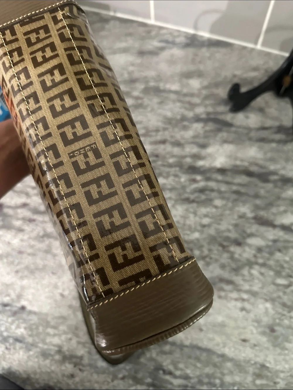 Fendi Zucca FF Monogram small crossbody/ camera bag